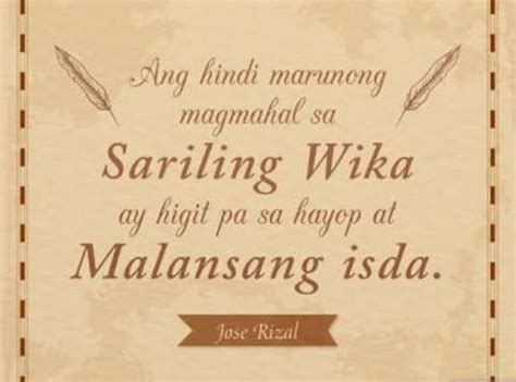 Mga Taong Hindi Marunong Mag Mahal Sa Kanilang Wika El Fili Busterismo