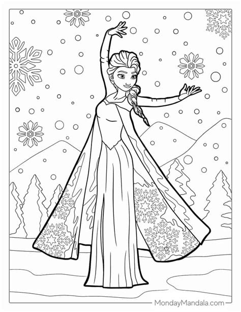 Elsa Coloring Pages Free Frozen Coloring Pages Printables