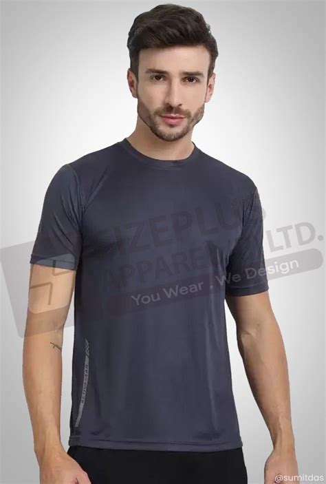 Plain Poly Cotton Round Neck Men T Shirts At Rs In North