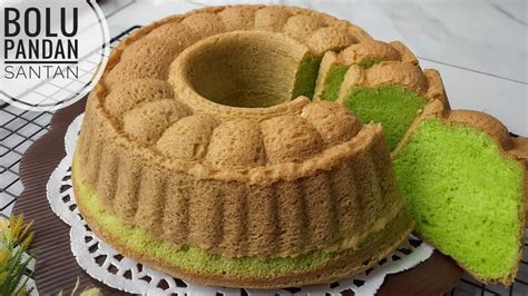 RESEP BOLU PANDAN SANTAN GURIH DAN LEMBUT YouTube