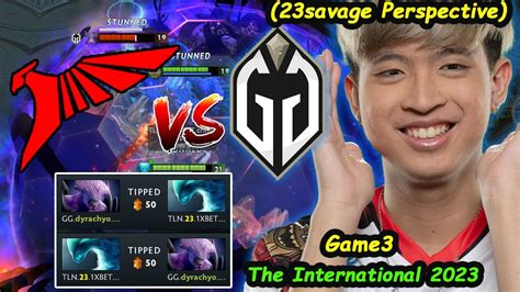 Talon Vs Gaimin Gladiators 23savage Morphling Perspective TI12