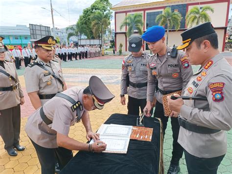 Sertijab Di Polresta Tanjungpinang Kasat Reskrim Kapolsek Dan Kabag