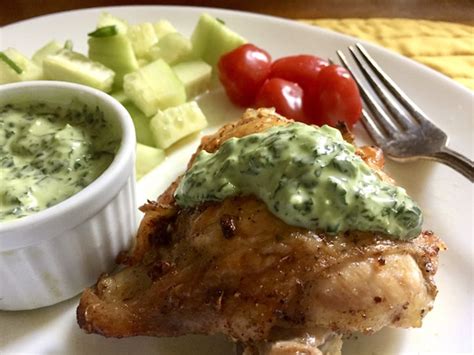 Peruvian Roast Chicken In Green Sauce Recipe • Single Serving Chef