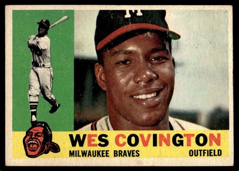 Topps Baseball Card Wes Covington Milwaukee Braves Ebay