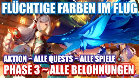 Genshin Impact Aktion Fl Chtige Farben Im Flug Phase Youtube