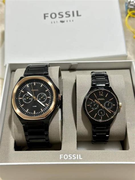 Fossil Evanston For His And Her Multifunction Luxury Watches On Carousell