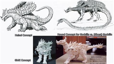 The planned designs for Anguirus during Heisei and GMK : r/GODZILLA