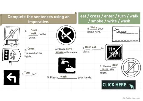 Grammar The Imperative General Gra… English Esl Powerpoints