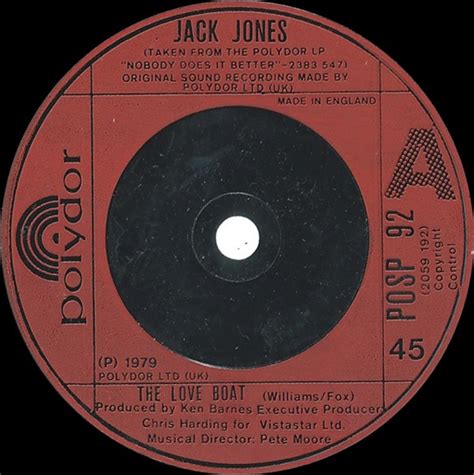 Jack Jones – The Love Boat (1979, Vinyl) - Discogs