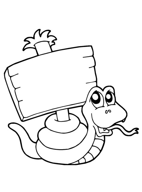 Cartoon Snake Coloring Pages Coloring Games Online