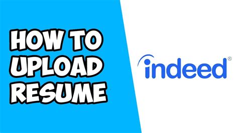 How To Upload Resume On Indeed Youtube