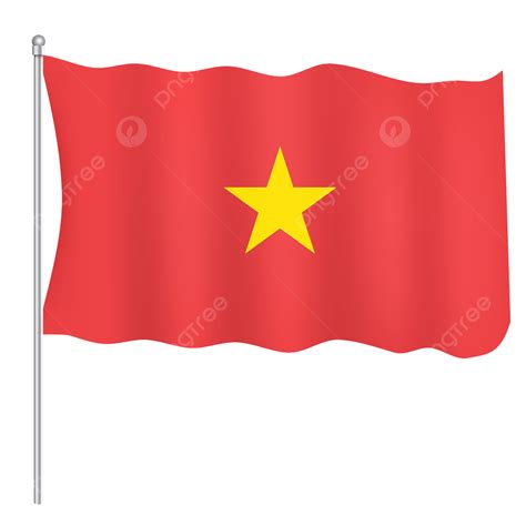 Bandeira Do Vietn Tremulando Png Bandeira Do Vietn Pano Vermelho