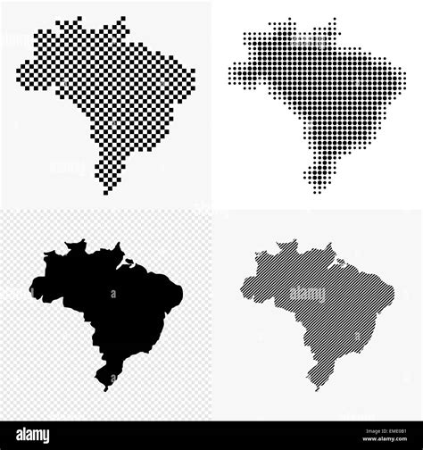 Brazil Map Vector Hi Res Stock Photography And Images Alamy