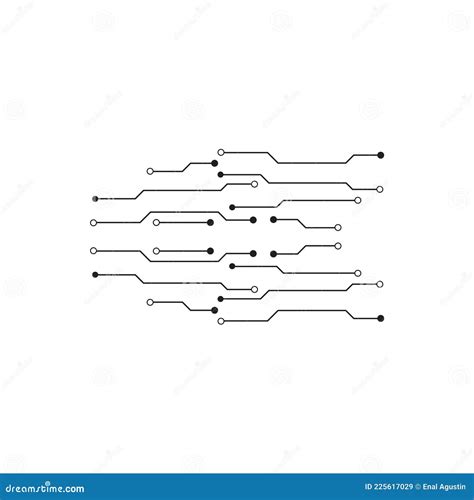 Electric Circuit Vector Logo Design Template Stock Vector - Illustration of flat, abstract ...