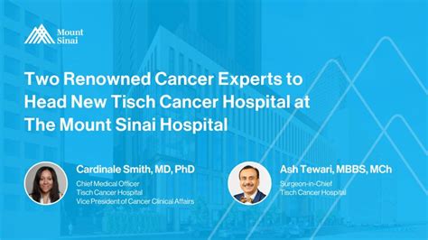 Mount Sinai Health System On Linkedin We Are Proud To Announce That Cardinale B Smith Md Phd