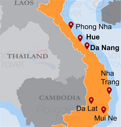 Vietnam Travel Maps - All Vietnam tourist destinations maps for ...