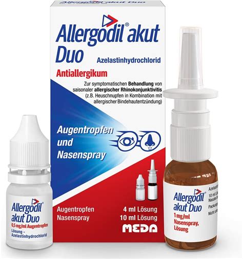 Allergodil akut Duo: Allergy Combo Pack with Nasal Spray (10 ml) and ...