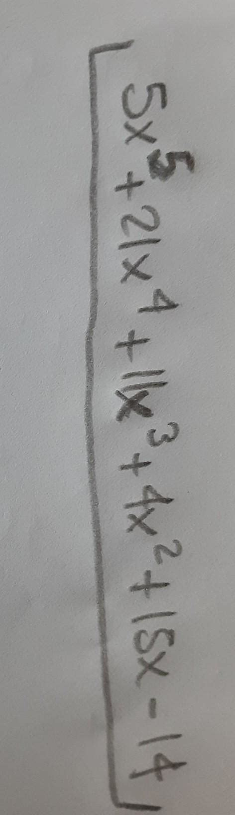 Necesito Elaborar El Siguiente Ejercicio 5x³ 6x² 3x 7 Por X² 3x 2 Me Podrían Ayudar Xfavor