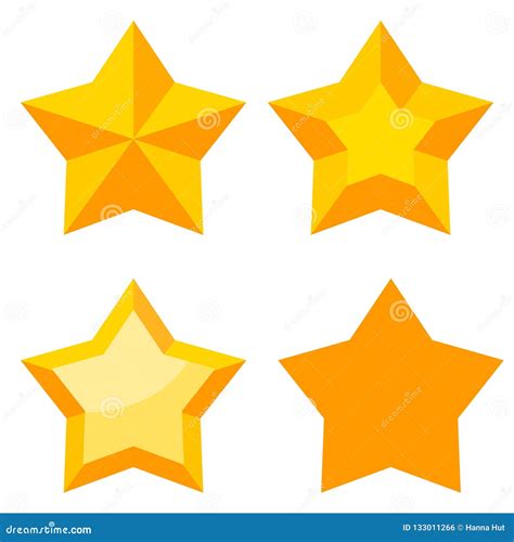 Yellow Star Vector Icon Stock Vector Illustration Of Rate 133011266