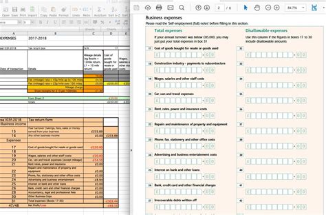 Easy To Use UK Self Assessment Spreadsheet Excel For PC Office 2010