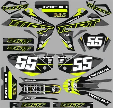 Kit D Co Rieju Mrt Craft Gris Jaune Kitdeco Moto Fr