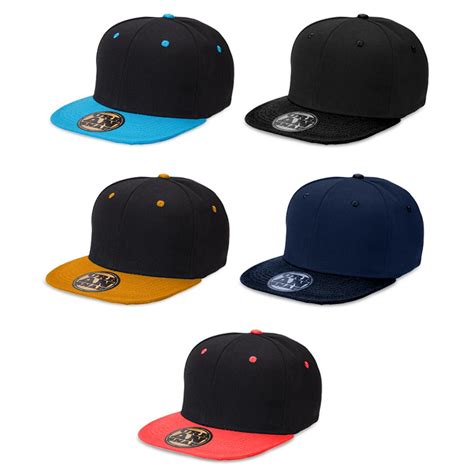 Personalised Youth Urban Snap Flat Peak Caps PromoPAL