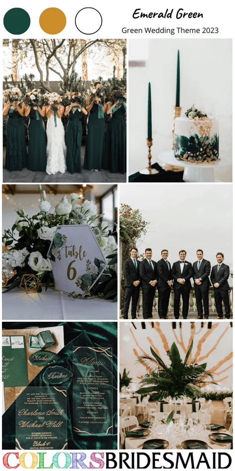 Dark Green And Black Wedding