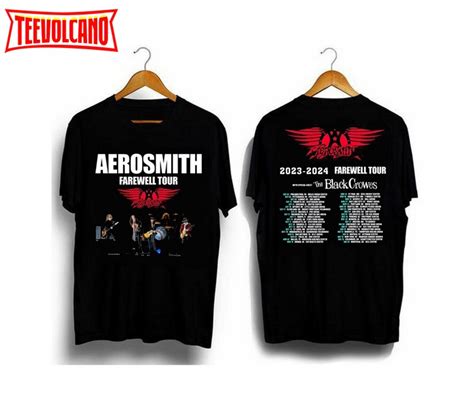 Aerosmith Shirt Peace Out Farewell Tour With The Black