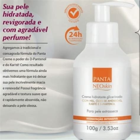 Kit Creme Glicerinado Hidratante Neoskin Panta Cosm Tica