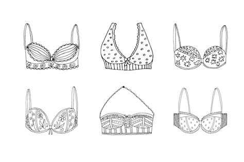 Premium Vector Set Of Female Bras