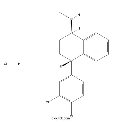 Sertraline HCl | CAS:79559-97-0 | 5-HT re-uptake inhibitor | High Purity | Manufacturer BioCrick