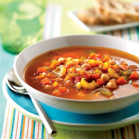 Soupe repas aux légumes et aux pois chiches Soupe Pinterest Soupe