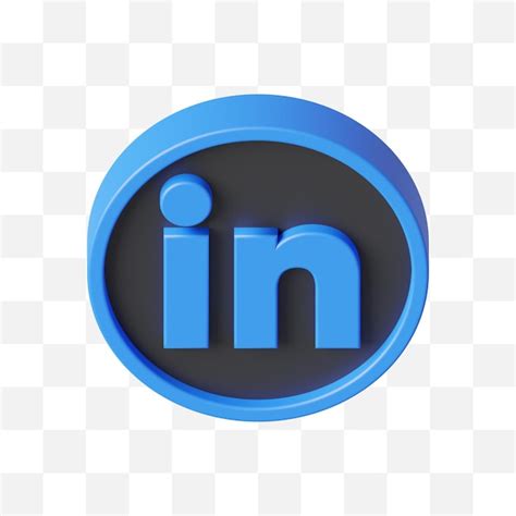 Icono De Redes Sociales Linkedin D Archivo Psd Premium