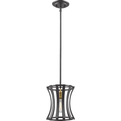 Z Lite 446MP8 BZGD Geist Contemporary Bronze Gold Mini Pendant Lamp