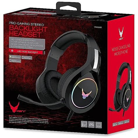 Varr VH6060B Pro Gaming Stereo Headset With Microphone LED 3 5mm