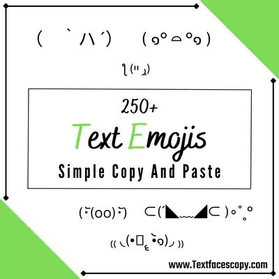 250+ Text Emojis Copy And Paste With Meaning ( ͠° ͟ʖ ͡° )