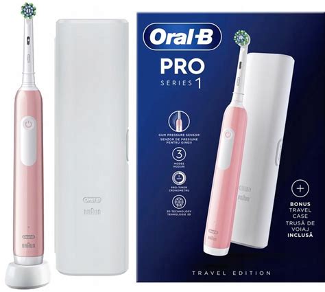 SZCZOTECZKA ELEKTRYCZNA ORAL B PRO 1 CROSS ACTION ETUI RÓŻOWA ERLI pl