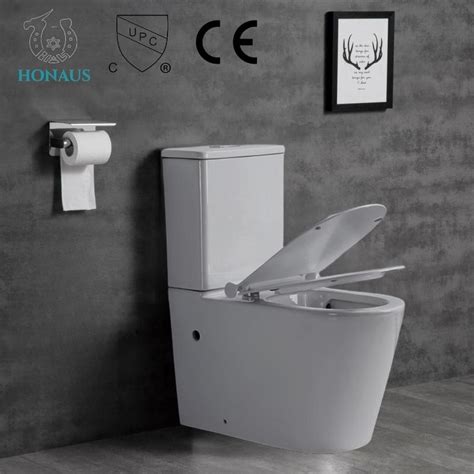 European Watermark Comfort Height Rimless Toilet Sanitary Ware Wc No Stains