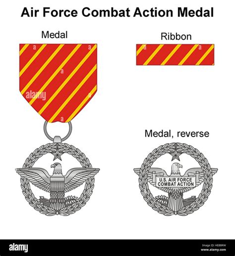 Air Force combat action medal, front view. (U.S. Air Force graphic ...