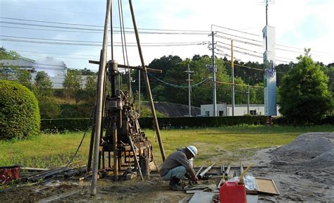 地質調査ボーリングの現場｜株式会社井戸屋