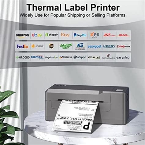 Tordorday Shipping Label Printer 4x6 Thermal Label Printer For Shipping Packages 150mms The