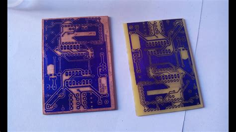 Making Of Double Sided Pcb Using Photo Sensitive Film Photoresist Dry Film Youtube