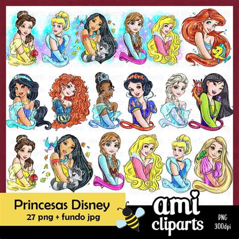 Kit Digital Princesas Disney Elo7 Produtos Especiais