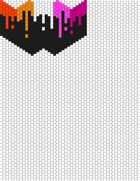 Lesbian Drip Mask Pony Bead Patterns Misc Kandi Patterns For Kandi Cuffs