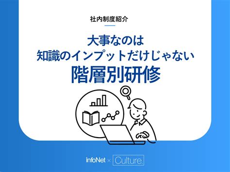 重要なのは知識のインプットだけじゃない「階層別研修」 Blog｜株式会社インフォネット