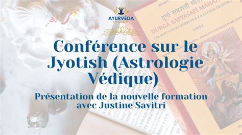 Conférence introduction au Jyotish Astrologie Védique YouTube