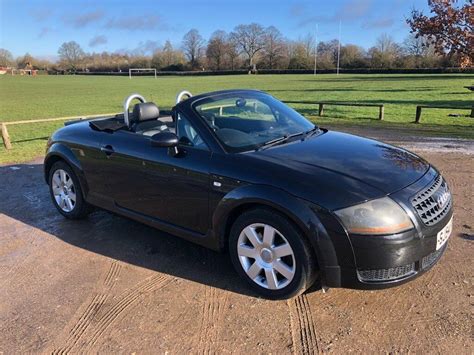 2004 Audi Tt Convertible Roadster 18t 86k Miles Psh Black Metallic