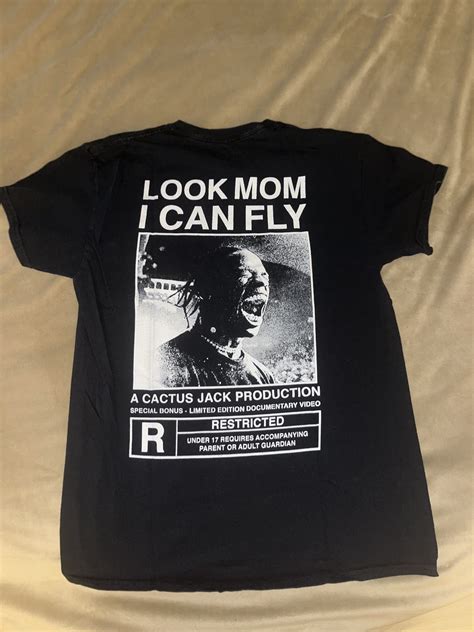 Nike Travis Scott Cactus Jack Look Mom I Can Fly T Shirt Black Grailed