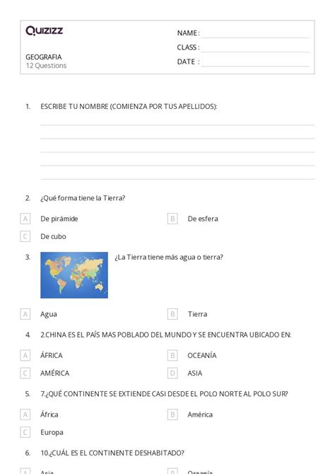 Ponad 50 Geografia Arkuszy Roboczych Dla Klasa 6 W Quizizz Darmowe I