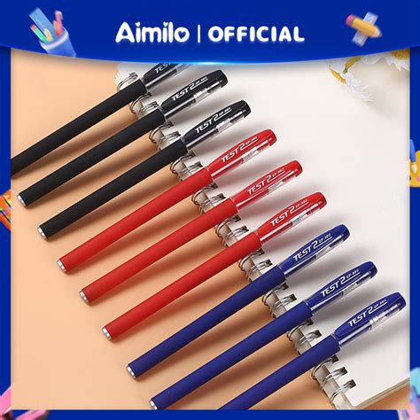 Jual Ready Aimilo Gel Pen Pulpen Gel Tabung Jarum Penuh Warna Mm